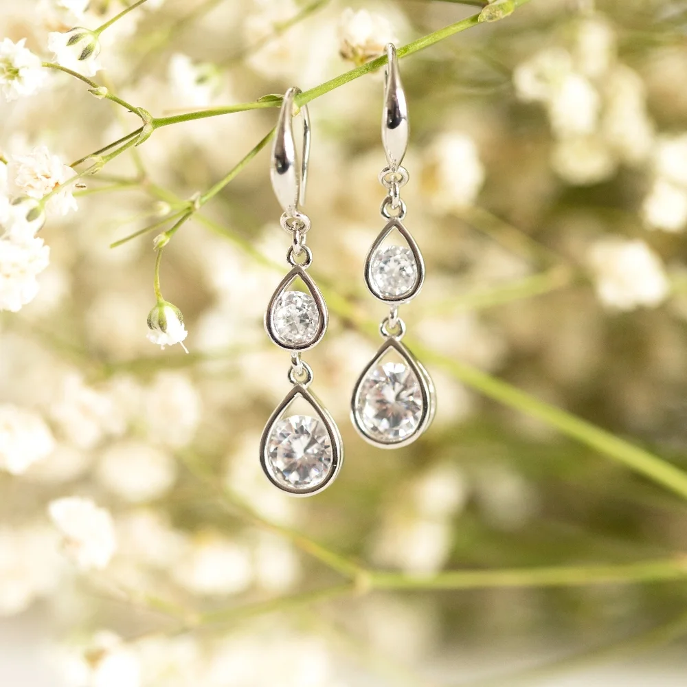 Tear Drop Earrings (S925) - Only 1 left! - Picture 3 of 6